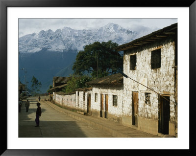 The Andes Mountains Looming Over The Town Of Huancacalle by Gordon Wiltsie Pricing Limited Edition Print image