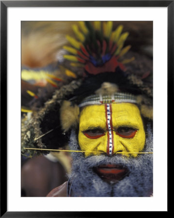 Huli Wigman, Tari, Papua New Guinea, Oceania by Michele Westmorland Pricing Limited Edition Print image