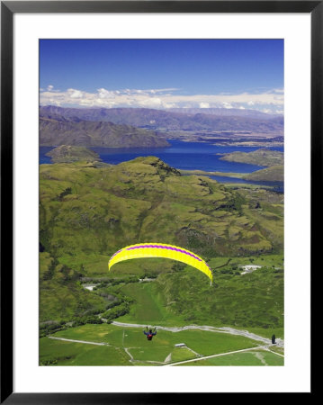 Paraglider Takes Off From Treble Cone, New Zealand by David Wall Pricing Limited Edition Print image