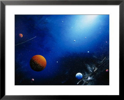 Space Illustration Titled Cui Lux by Ron Russell Pricing Limited Edition Print image