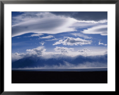 A View Of A Dust Storm Brewing Over Owens Lake by Marc Moritsch Pricing Limited Edition Print image