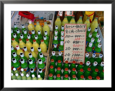 Bottles Of Drink For Sale At The Asa-Ichi Or Morning Market, Kochi, Shikoku, Japan, by Oliver Strewe Pricing Limited Edition Print image