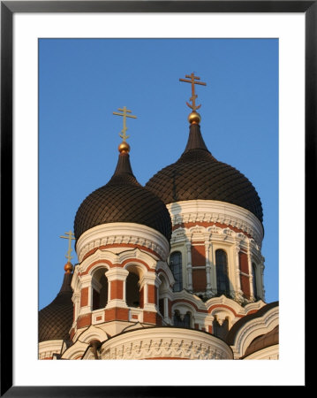 Detail Of Onion Domes Of Alexander Nevsky Cathedral, Tallinn, Estonia by Jonathan Smith Pricing Limited Edition Print image