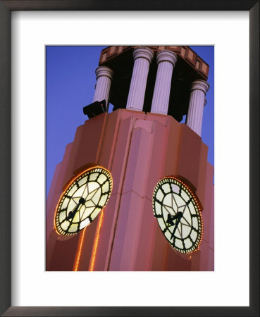 Detail Of The Town Clock On Gladstone Rd, Gisborne, New Zealand by Paul Kennedy Pricing Limited Edition Print image
