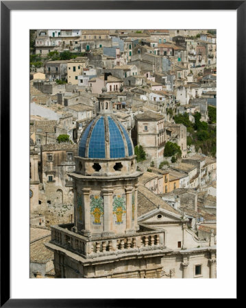 Town View With Santa Maria Dellitria Church, Ragusa Ibla, Sicily, Italy by Walter Bibikow Pricing Limited Edition Print image
