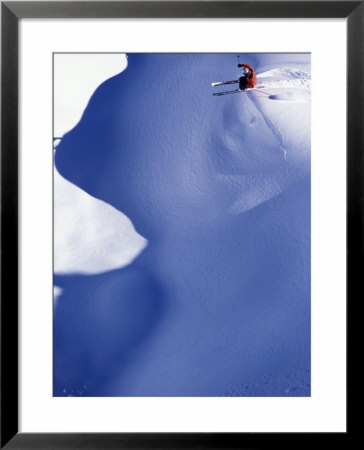 Skier Making A Jump by Fogstock Llc Pricing Limited Edition Print image