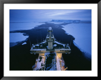 The Bridge Of The Icebreaker Nathaniel B. Palmer As It Sails Up An Open Lead by Maria Stenzel Pricing Limited Edition Print image