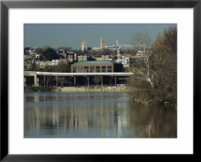 Georgetown And National Cathedral Seen From Across The Potomac River by Raymond Gehman Pricing Limited Edition Print image