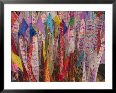 Praying Flags With Annual Calendar, Chiang Mai, Thailand by Gavriel Jecan Pricing Limited Edition Print image