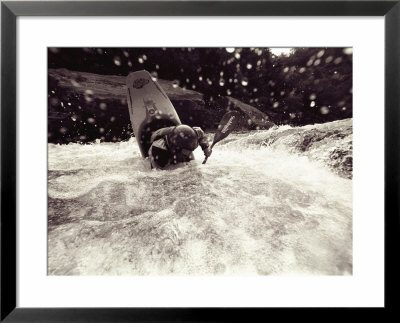 A Female Kayaker On The Gauley River by Stephen Alvarez Pricing Limited Edition Print image