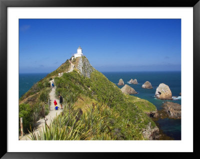 Lighthouse, Nugget Point, South Island, New Zealand by David Wall Pricing Limited Edition Print image