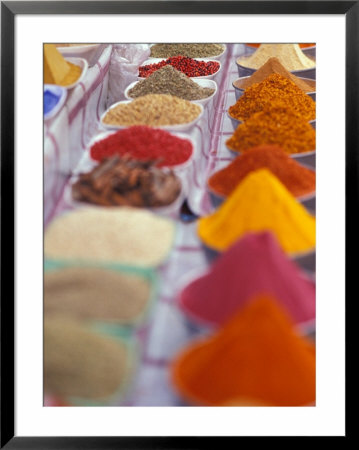 Colorful Spices In The Aswan Market, Egypt by Stuart Westmoreland Pricing Limited Edition Print image