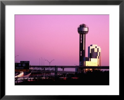 Reunion Tower And Hyatt Regency Hotel At Dusk, Dallas, United States Of America by Richard Cummins Pricing Limited Edition Print image