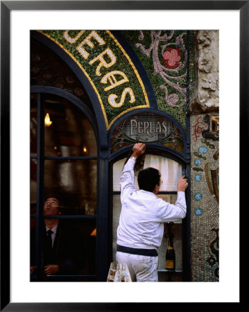 Old Pastry Shop Facade On Las Ramblas, Barcelona, Spain by Alfredo Maiquez Pricing Limited Edition Print image