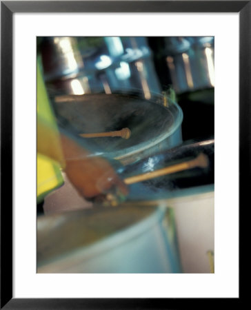 Steel Drums, Port Of Spain, Trinidad, Caribbean by Greg Johnston Pricing Limited Edition Print image