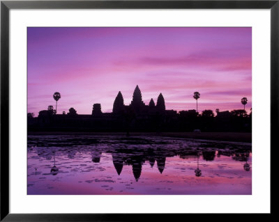 View Of Temple At Dawn, Angkor Wat, Siem Reap, Cambodia by Walter Bibikow Pricing Limited Edition Print image