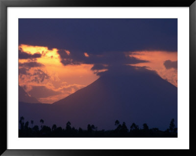 Sunset Over Virunga Mountains In Parc Nacional Des Volcans, Volcans National Park, Rwanda by Ariadne Van Zandbergen Pricing Limited Edition Print image
