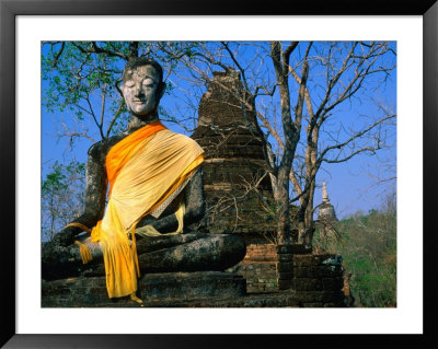 Buddha At Wat Khao Phanom Phloeng, Si Satchanalai-Chaliang Historical Park, Sukhothai, Thailand by Anders Blomqvist Pricing Limited Edition Print image