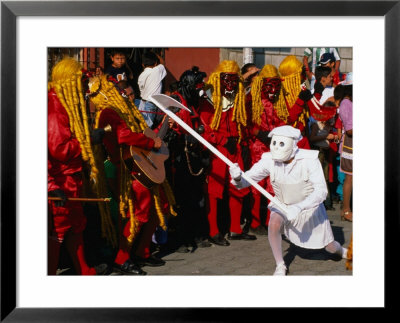 Dance Of 24 Devils At Festival Of Immaculate Conception, Ciudad Vieja, Guatemala by Kraig Lieb Pricing Limited Edition Print image