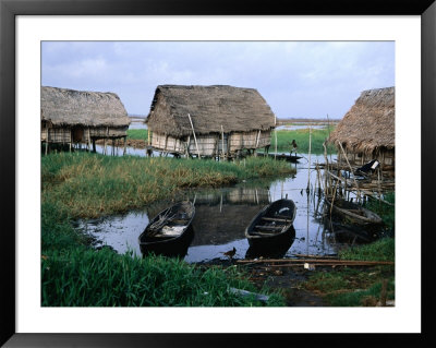Houses On Stilts, Porto Novo, Oueme, Benin by Jane Sweeney Pricing Limited Edition Print image