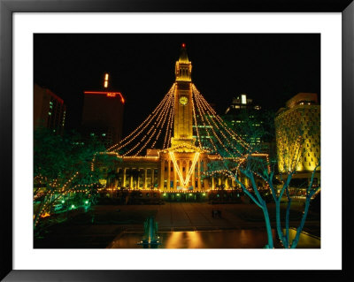 Brisbane Town Hall At Night Brisbane, Queensland, Australia by Barnett Ross Pricing Limited Edition Print image