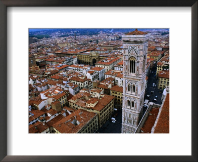 Campanile And Other Buildings Seen From Duomo Dome, Florence, Italy by Juliet Coombe Pricing Limited Edition Print image
