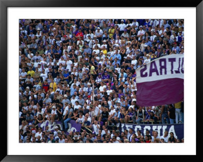 Crowd Of People Watching Fiorentina-Verona Soccer Match, Florence, Italy by Damien Simonis Pricing Limited Edition Print image