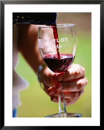 Wine Pouring Into A Glass, Napa Valley, United States Of America by Jerry Alexander Pricing Limited Edition Print image