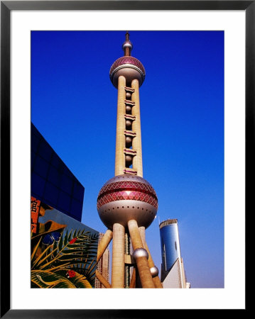 Oriental Pearl Tower (468M High) And Other Pudong Buildings, Shanghai, China by Krzysztof Dydynski Pricing Limited Edition Print image