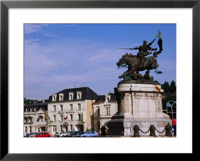 Statue Of Joan Of Arc In Place Jeanne D'arc, Chinon, France by Diana Mayfield Pricing Limited Edition Print image
