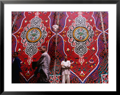 Men Outside Tents In Souq Area Of Islamic, Cairo, Egypt by Phil Weymouth Pricing Limited Edition Print image