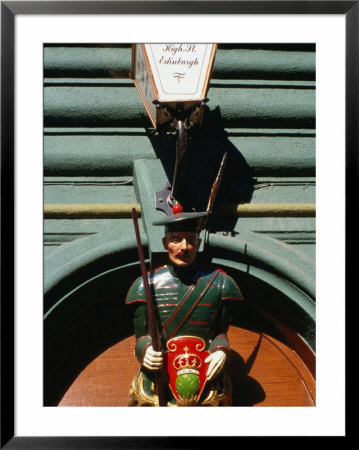 Brigadoon Sculptures Over Doorway Of Pub, Edinburgh, Scotland by Glenn Beanland Pricing Limited Edition Print image