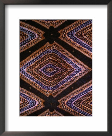 Geometric Design On Locally Woven Wall Hanging, St. Louis, Senegal by Frances Linzee Gordon Pricing Limited Edition Print image