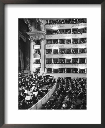 Audience At Performance At La Scala Opera House by Alfred Eisenstaedt Pricing Limited Edition Print image
