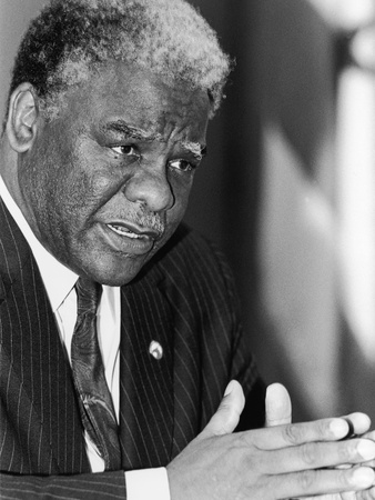 Harold Washington, 2Nd Term As Chicago's Mayor, 1987 by Vandell Cobb Pricing Limited Edition Print image