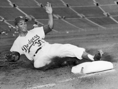 Maury Wills, World Series Game, November 1959 by William Lanier Pricing Limited Edition Print image