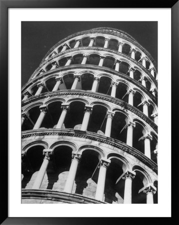 The Famous Leaning Tower Of Pisa, Spared By Shelling In Wwii, Still Standing In The Ancient Town by Margaret Bourke-White Pricing Limited Edition Print image