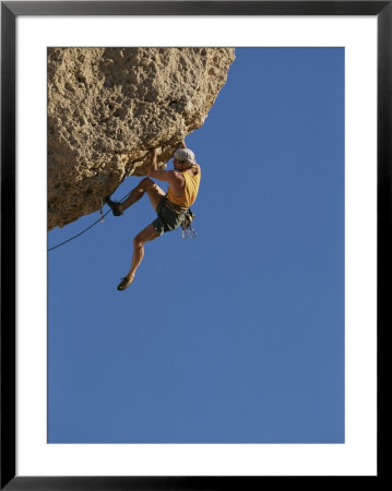 Navigating A Rock Ledge At Suicide Point by Bobby Model Pricing Limited Edition Print image
