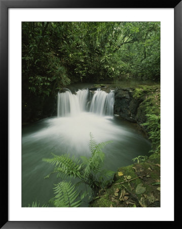Rain Forest Waterfall, Costa Rica by Michael Melford Pricing Limited Edition Print image