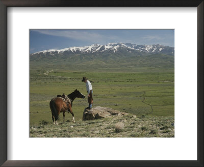 A Family Ranch, East Side Of Ruby Mountains by Phil Schermeister Pricing Limited Edition Print image