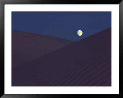 Moonrise Over Sand Dunes In Death Valley, California by Annie Griffiths Belt Pricing Limited Edition Print image