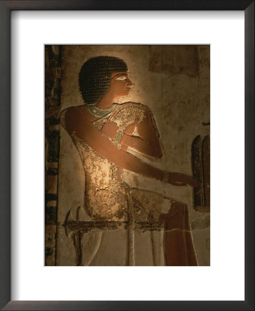 A Stone Relief Depicts A Member Of Ancient Egyptian Royalty by Kenneth Garrett Pricing Limited Edition Print image