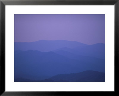 Landscape View Of The Great Smoky Mountains At Twilight by Stephen Alvarez Pricing Limited Edition Print image