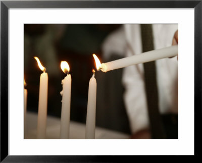 Boy Lighting Candles At Bar Mitzvah by Bill Keefrey Pricing Limited Edition Print image