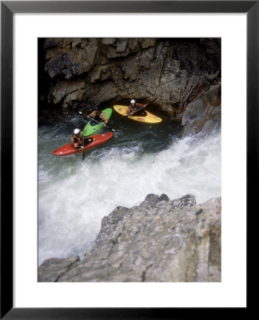 Kayakers On Lake Creek, Colorado, Usa by Mike Tittel Pricing Limited Edition Print image