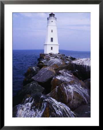 Ashland Breakwater Lighthouse, Wi by Ken Wardius Pricing Limited Edition Print image