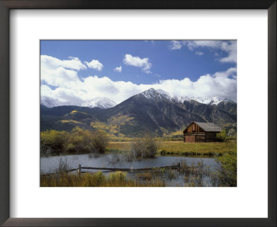 Cabin Near Mountains And A Lake by Dave Potter Pricing Limited Edition Print image