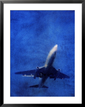 Blurred Image Of Passenger Jet Seen From Below by Rick Raymond Pricing Limited Edition Print image