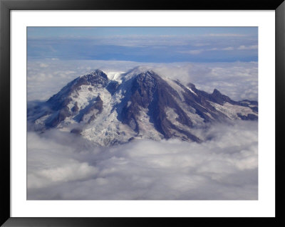 Aerial Of Mt. Rainier, Washington State by Yvette Cardozo Pricing Limited Edition Print image