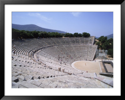Theatre At Peloponnesos, Epidaurus, Greece by David Ball Pricing Limited Edition Print image